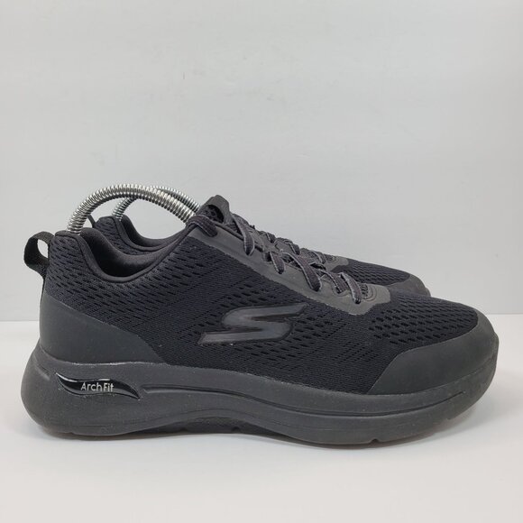 Skechers Men's Go Walk Arch Fit Black Shoes 216116WW US Size 9 - Picture 1 of 8
